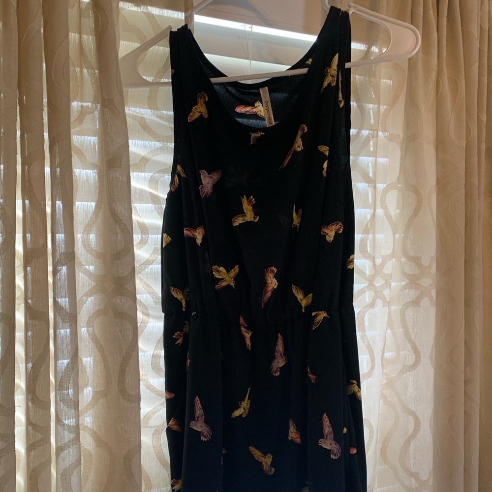 Bird print dress